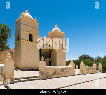 Iglesia San Pedro Nolasco de Molinos. Molinos village, Valles Calchaqui region, Salta Province, Cafayate, Argentina. Stock Photo