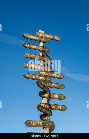 Homer spit, Kenai Fjords National Park, Alaska, USA. Stock Photo