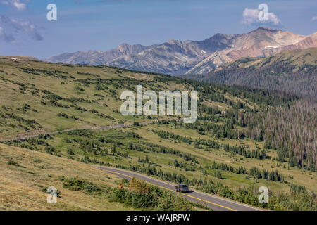 Trail Ridge Road in Rocky Mountain National Park, Colorado, USA Stock Photo