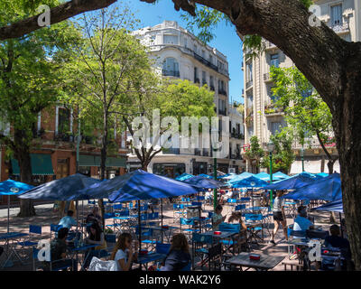 Plaza Dorrego in San Telmo, Buenos Aires, Argentina. (Editorial Use Only) Stock Photo