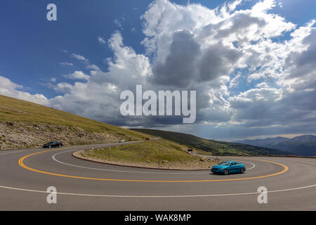 Trail Ridge Road in Rocky Mountain National Park, Colorado, USA Stock Photo