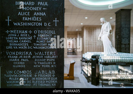 USA, Washington D.C. Basilica of the National Shrine of the Immaculate Conception memorial rooms Stock Photo