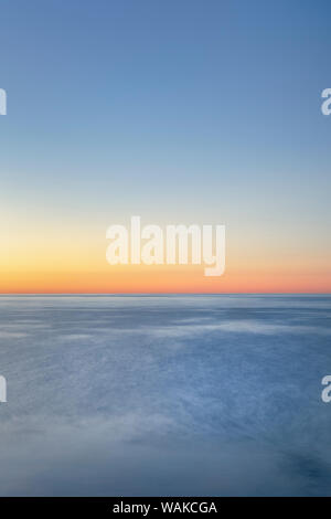 Twilight colors over Lake Superior. Pictured Rocks National Lakeshore, Michigan Stock Photo