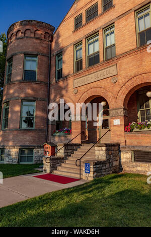 Central School History Museum in Kalispell, Montana, USA Stock Photo