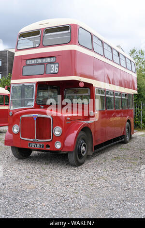 1957 Devon General operated AEC Regent V Metro-Cammell double decker bus. Stock Photo