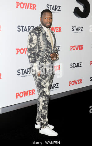 Curtis '50 Cent' Jackson attends the Power Final Season Premiere held at Madison Square Garden in New York City. Stock Photo