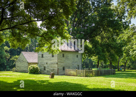 USA, Pennsylvania Dutch Country. Ephrata Cloister, monastery founded by German Lutheran Pietist Conrad Beissel in 1732, cloister buildings Stock Photo