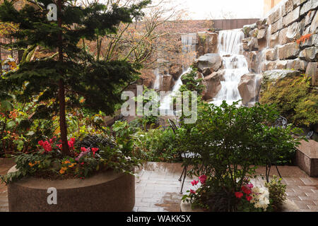 Waterfall Garden Park, Pioneer Square, Seattle, Washington State, USA Stock Photo