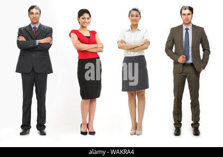 Business executives standing togetherness Stock Photo