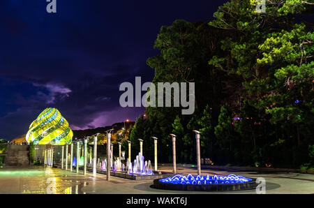 Fountains in the city centre of Da Lat, Vietnam Stock Photo