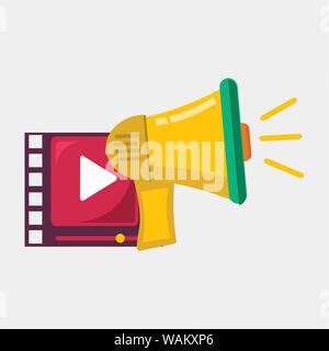 video marketing concept icon vector illustration Stock Vector