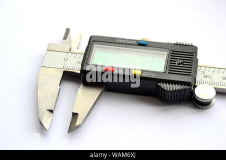 Close up of digital vernier calipers Stock Photo