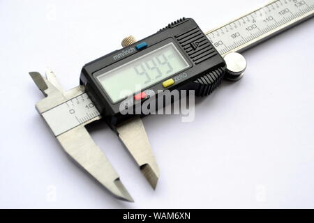 Close up of digital vernier calipers Stock Photo