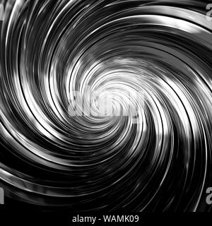 Abstract Symmetrical fractal tornado spiral galaxy, digital artwork for creative graphic design. Computer generated graphics. Stock Photo