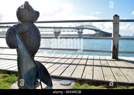 Teddy Bear Statue in Memory of Lawrence D Nathan (1910-1987) at