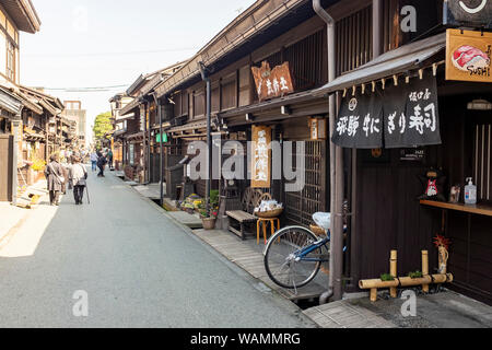 Traditional architecture of the Sanmachi-Suji district in Takayama, Japan Stock Photo