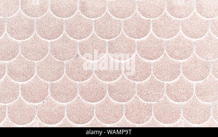 Close up view on white asphalt roofing shingles background. Stock Photo