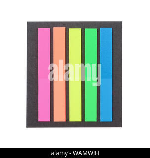 Multicolor sticky notes isolated on white background Stock Photo