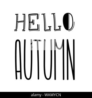 Autumn tall fun font lettering. Elongated cute letters. Elongated alphabet with thin letters. Elegant autumn in narrow typeface. Customized font for l Stock Vector