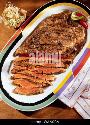 Sliced London Broil Stock Photo