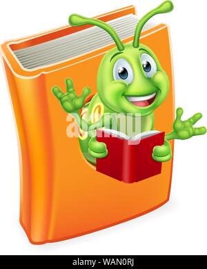 Kids reading books in the library illustration Stock Vector Image & Art ...