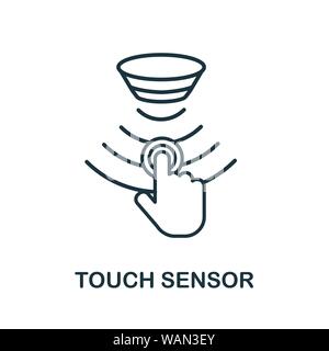 Tap icon. Simple element from digital disruption collection. Line Tap ...