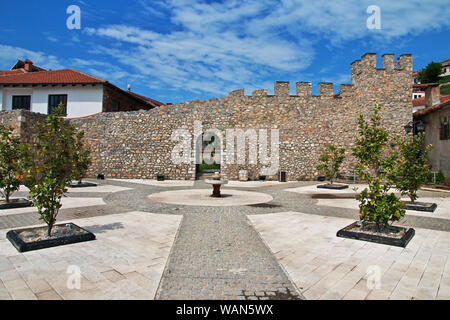 Castle in Orchid city, Macedonia Stock Photo