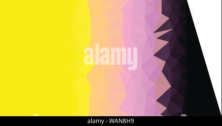 Dark Yellow, Purple, Black triangular low poly, Mosaic pattern Background, Vector illustration graphic, Creative Origami style with gradient Stock Vector