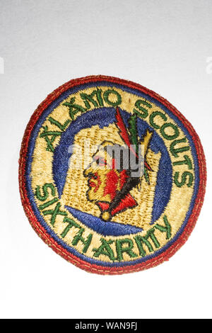 Alamo Scouts, Special Forces Unit Patch, WWII, USA Stock Photo