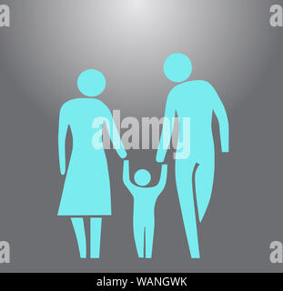 Illustrative representation of a family Stock Photo