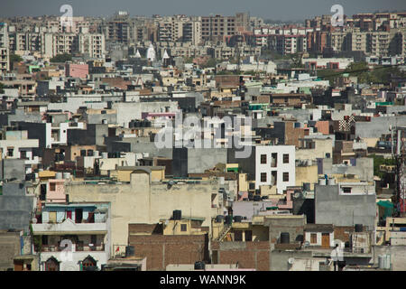 High angle view of a city, New Delhi, India Stock Photo