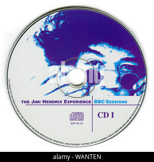 CD: The Jimi Hendrix Experience "BBC Sessions", released on MCA Records on June 2, 1998. Stock Photo
