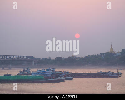 When we traveling to Sagaing Division, Myanmar. Stock Photo