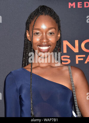 WESTWOOD, CA - AUGUST 20: Jessica Allain attends the LA Premiere of Lionsgate's 'Angel Has Fallen' at Regency Village Theatre on August 20, 2019 in Westwood, California. Stock Photo