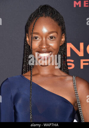 WESTWOOD, CA - AUGUST 20: Jessica Allain attends the LA Premiere of Lionsgate's 'Angel Has Fallen' at Regency Village Theatre on August 20, 2019 in Westwood, California. Stock Photo