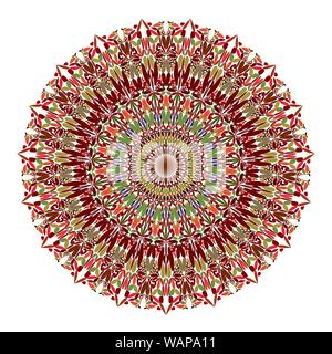 Floral mandala - abstract circular vector graphic design Stock Vector ...