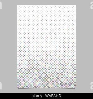 Geometric circle pattern background page template - vector illustration Stock Vector