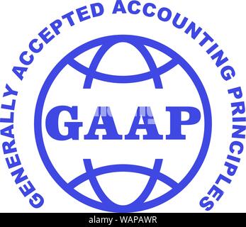 GAAP stamp - Generally Accepted Accounting Principles emblem Stock Vector