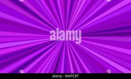 Purple abstract hypnotic starburst stripe background - vector explosion graphic design Stock Vector