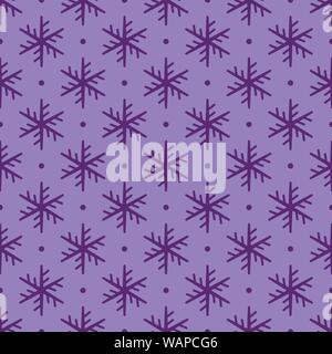 Christmas, new year seamless pattern, snowflakes illustration Stock Vector