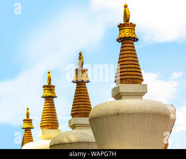 Swayambhunath Buddhist temple The temple consists of a stupa and a variety of shrines and premises. There is a Tibetan monastery, a museum and a libra Stock Photo