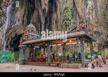 Kuala Lumpur, Malaysia - March 21, 2018: Beautiful hinduism temple Batu Caves in Kuala Lumpur Stock Photo