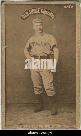 Deacon McGuire, Philadelphia Quakers, baseball card portrait Stock Photo