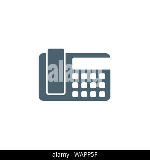 Office Phone related vector glyph icon. Stock Vector