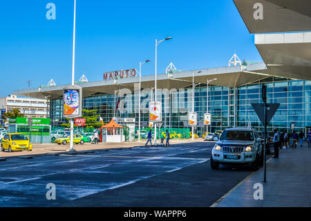 Beautiful Maputo airport exterior in Mozambique Stock Photo