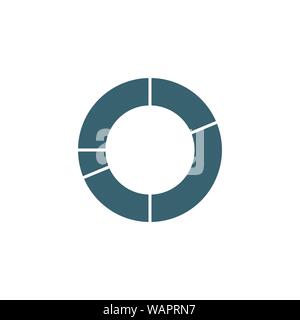Pie Chart related vector glyph icon. Stock Vector