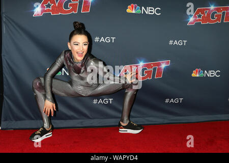 August 20, 2019, Los Angeles, CA, USA: LOS ANGELES - AUG 20:  Marina Mazepa at the ''America's Got Talent'' Season 14 Live Show Red Carpet at the Dolby Theater on August 20, 2019 in Los Angeles, CA (Credit Image: © Kay Blake/ZUMA Wire) Stock Photo