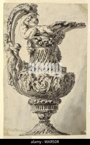 Drawing, Design for a Decorative Ewer, 1765 Stock Photo