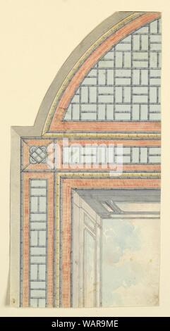 Drawing, Design for Ceiling Decoration, Probably for Conservatory-Music Room or Perhaps Dining Room, 1802 Stock Photo