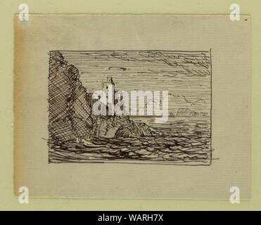 Drawing, Imaginary Landscape, ca. 1850 Stock Photo - Alamy